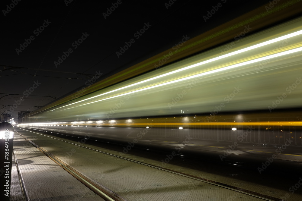 train passage at night train passage at night
