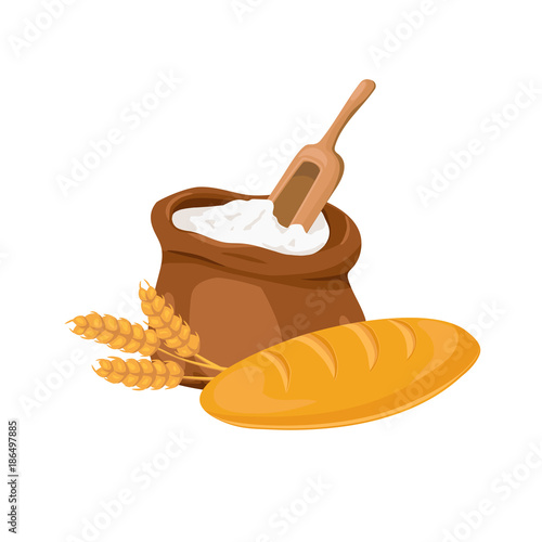 Composition of the sack of flour, the fresh loaf and wheat