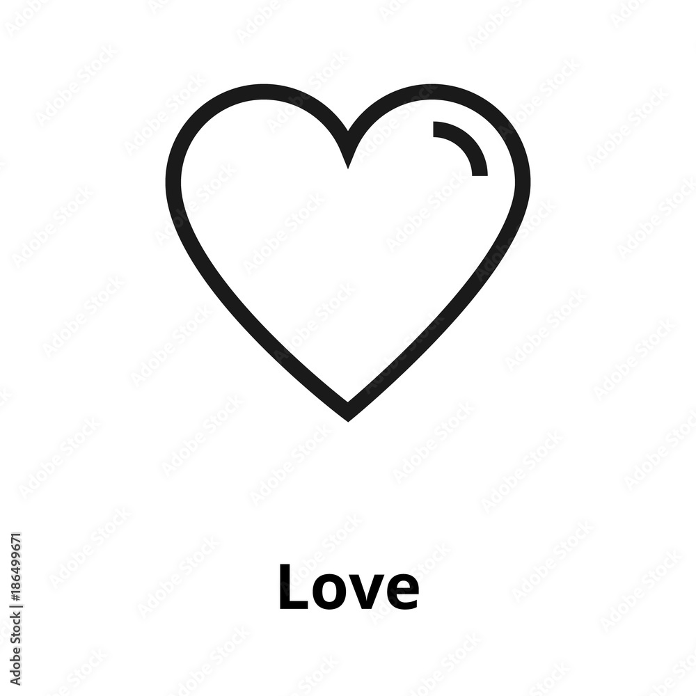 Love line icon Love line icon