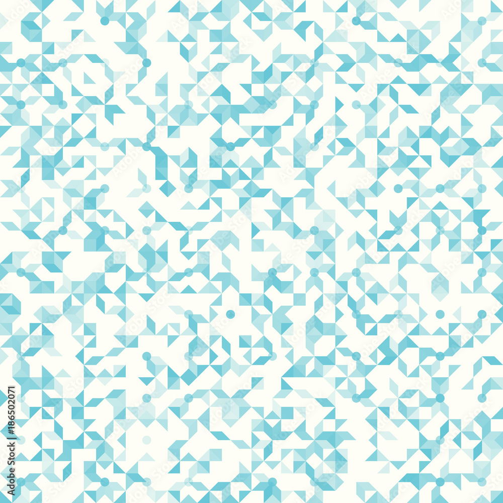 Abstract geometric seamless pattern, small spots and dots in random tessellation. Random mosaic background, vector illustration. Abstract geometric seamless pattern, small spots and dots in random tessellation. Random mosaic background, vector illustration.