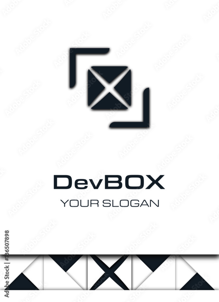 Creative box logo concept Creative box logo concept