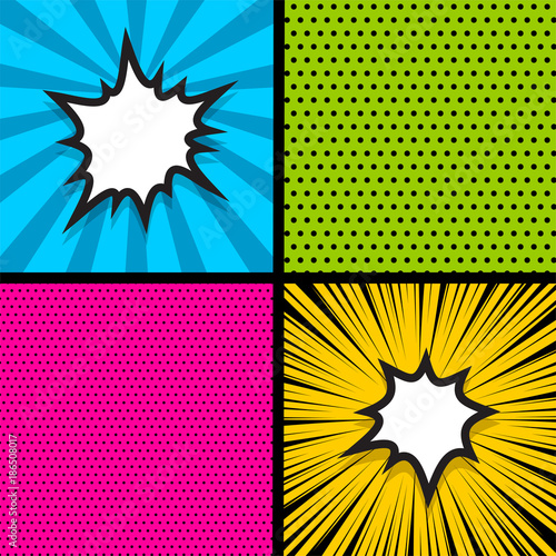 Pop art comic book colored backdrop