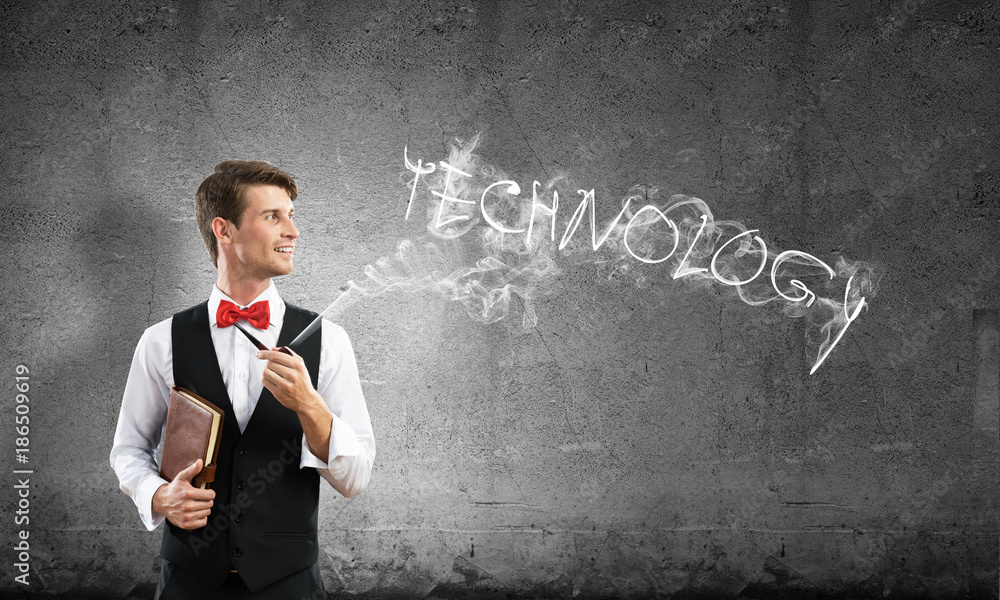 Conceptual image of young businessman. Conceptual image of young businessman.