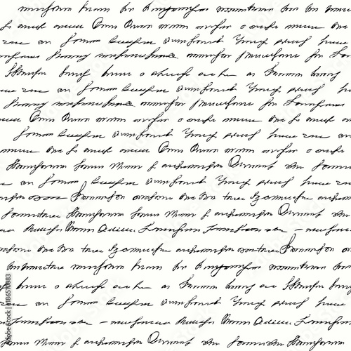 Seamless background pattern. Imitation of a abstract vintage lettering. Unreadable text.