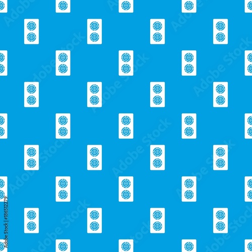 Fish roll pattern seamless blue