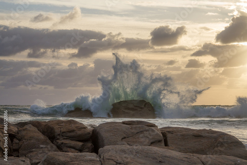 Waves & Sunset @ Redgate Beach, Western Australia