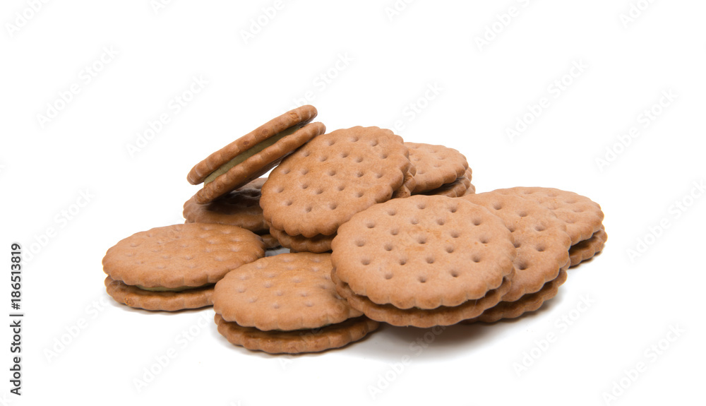double biscuits isolated double biscuits isolated
