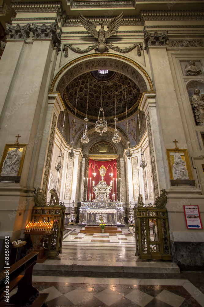 Interior of Palermo cathedral, Italy