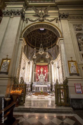 Interior of Palermo cathedral, Italy