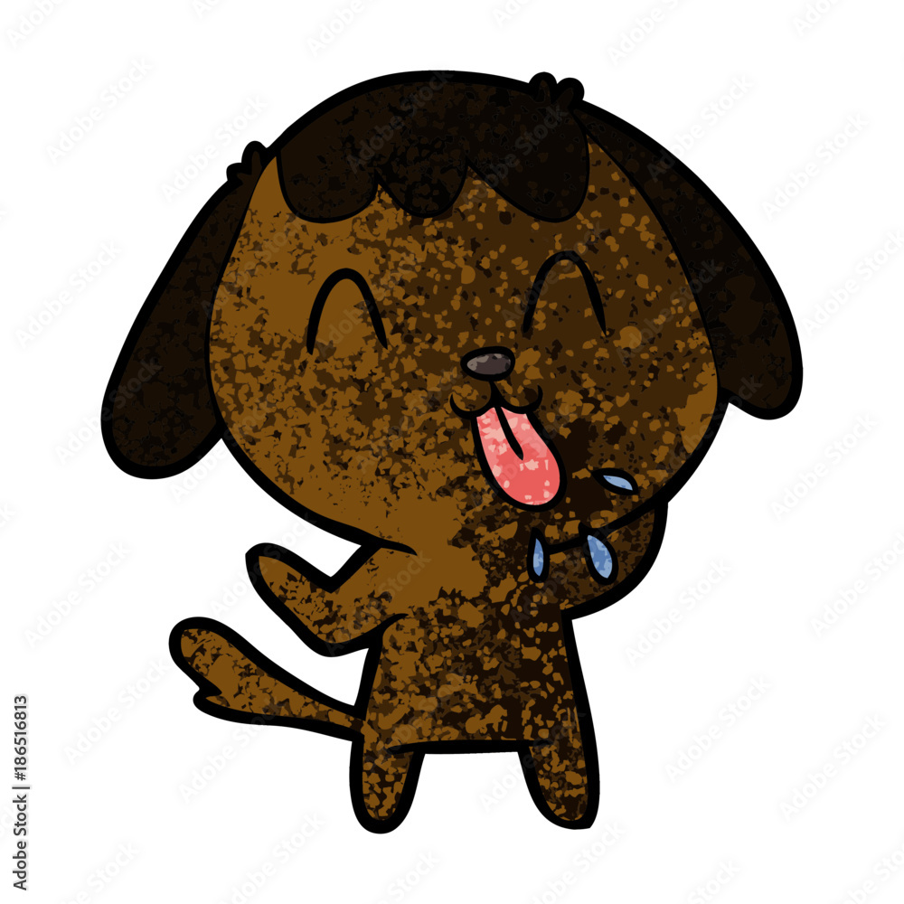 Obraz premium cute cartoon dog