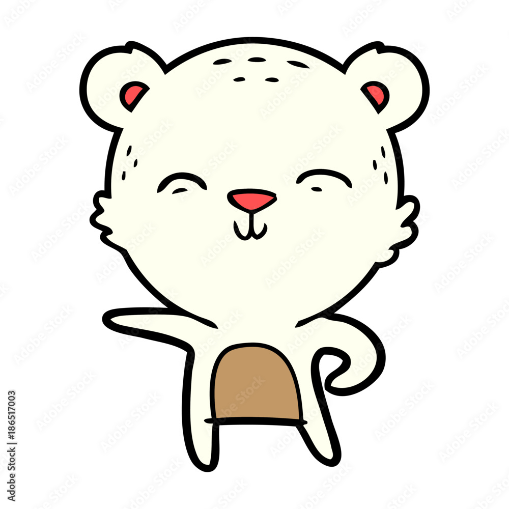 Obraz premium polar bear cartoon