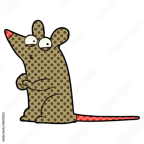 cartoon suspicious mouse