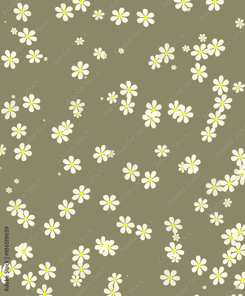 Multi color flowers background , illustration Multi color flowers background , illustration