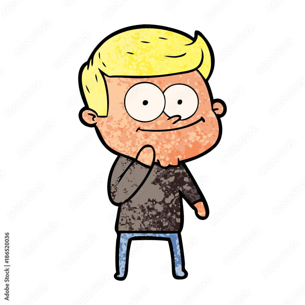 cartoon happy man cartoon happy man
