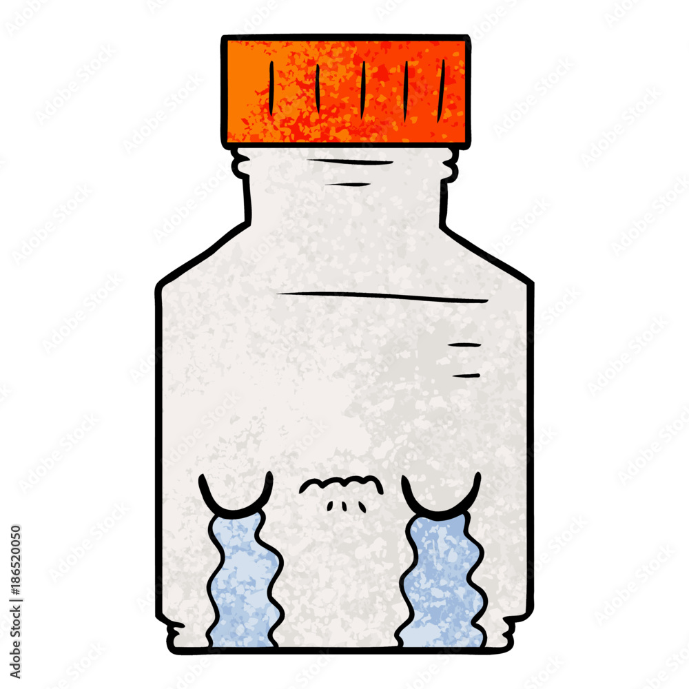 cartoon pill jar cartoon pill jar