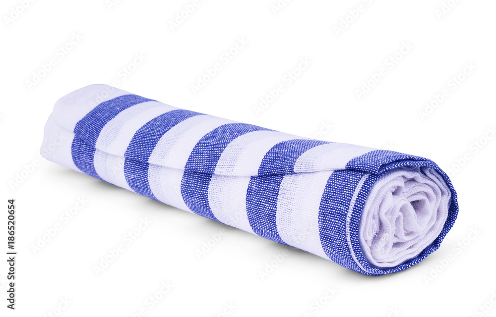 Blue stripped beach towel background,summer resort concept banner.Pool advertisement backdrop. Blue stripped beach towel background,summer resort concept banner.Pool advertisement backdrop.