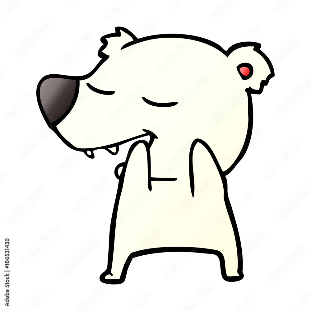 Obraz premium polar bear cartoon