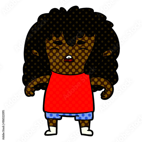 cartoon angry kid