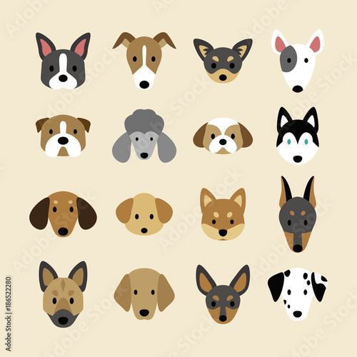 Set of breeds of dog