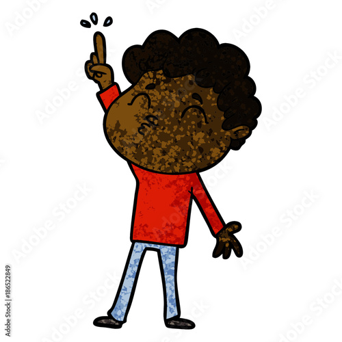 cartoon man pouting