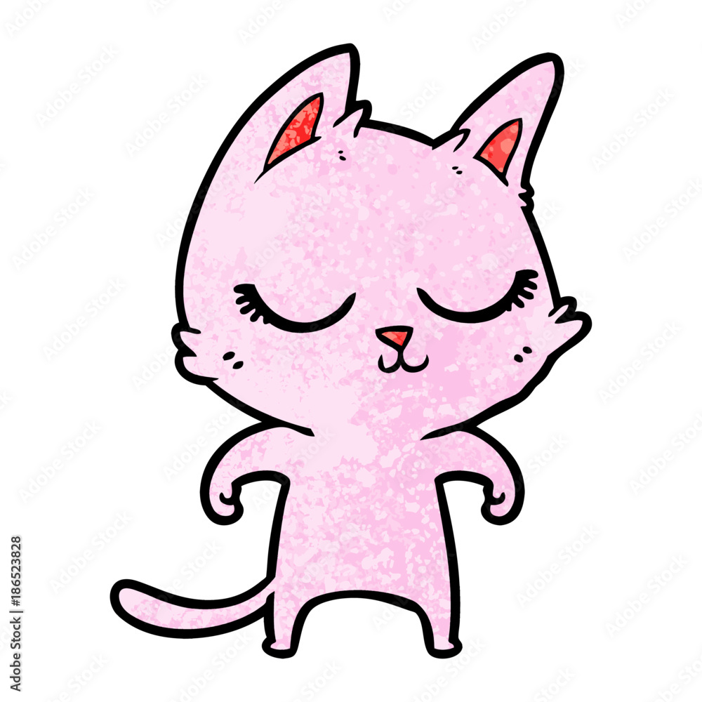 calm cartoon cat calm cartoon cat