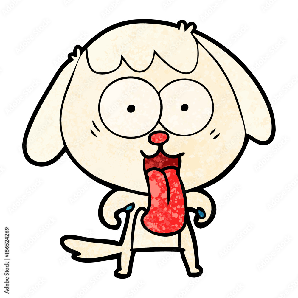 Obraz premium cute cartoon dog