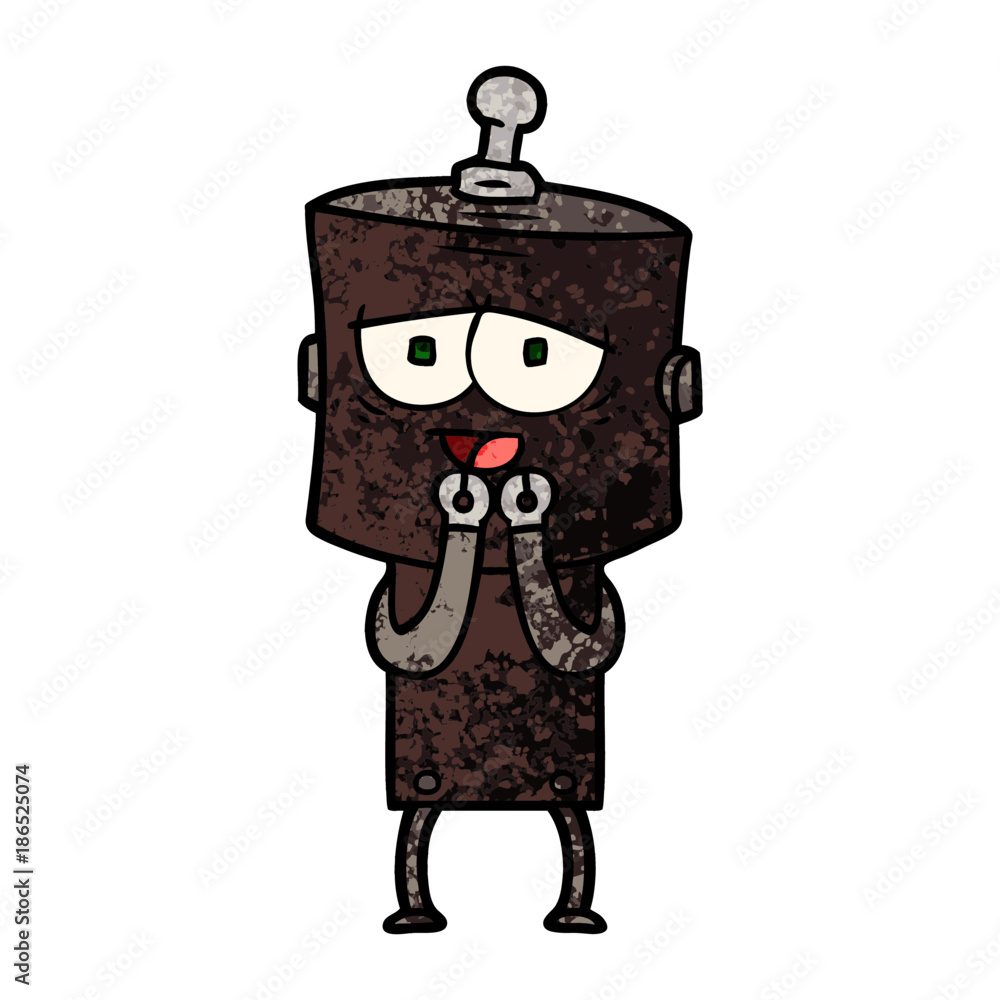 Fototapeta premium cartoon robot