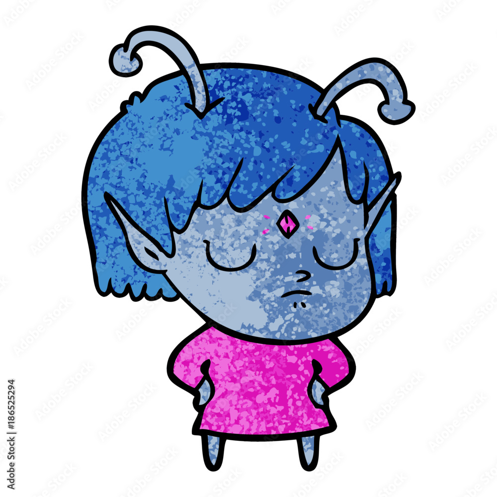 cartoon alien girl cartoon alien girl