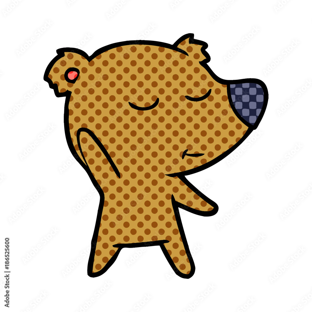 Fototapeta premium bear cartoon character