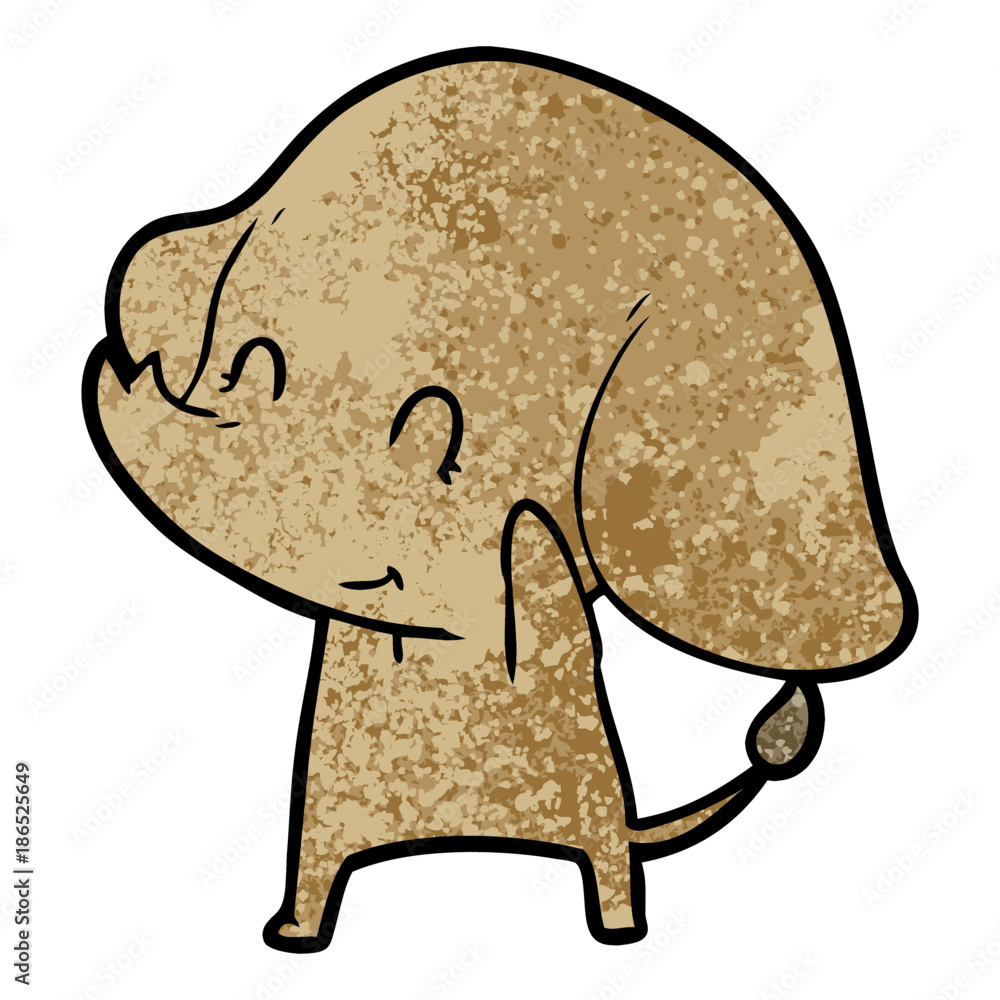 Obraz premium cute cartoon elephant