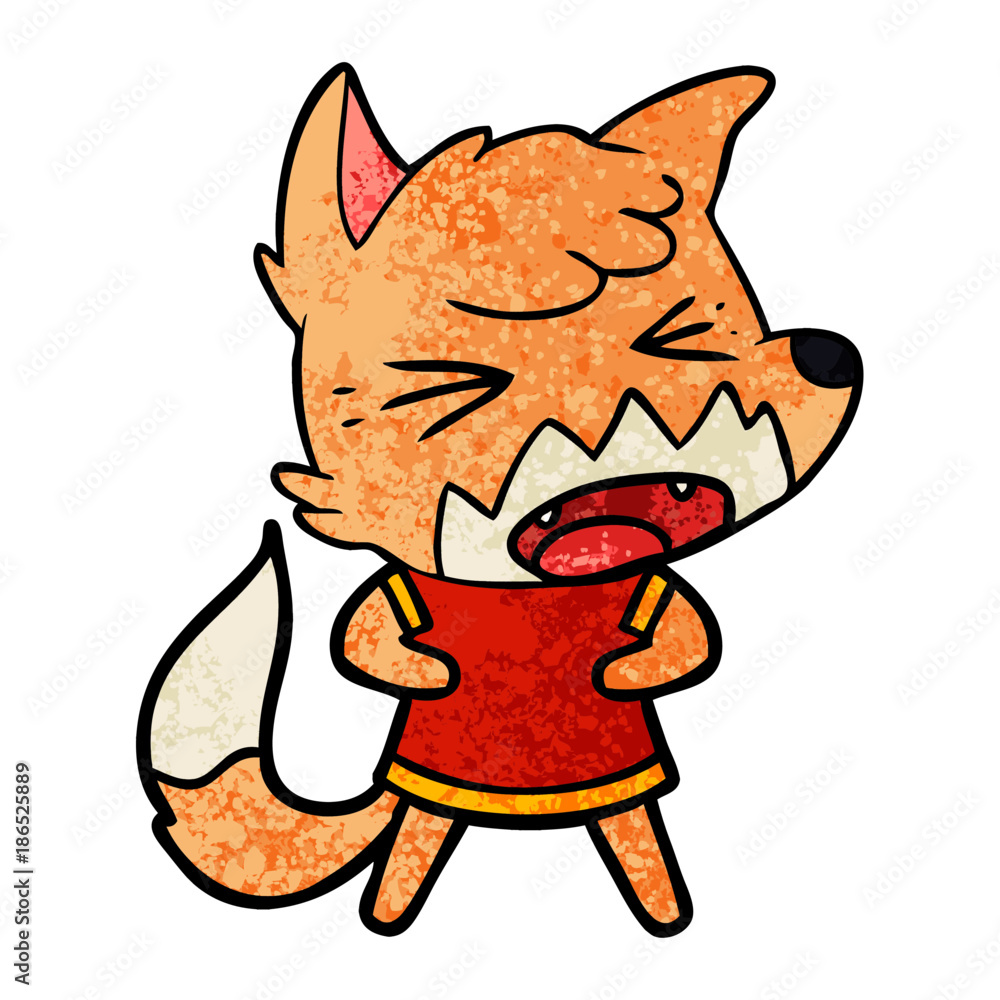 angry cartoon fox angry cartoon fox
