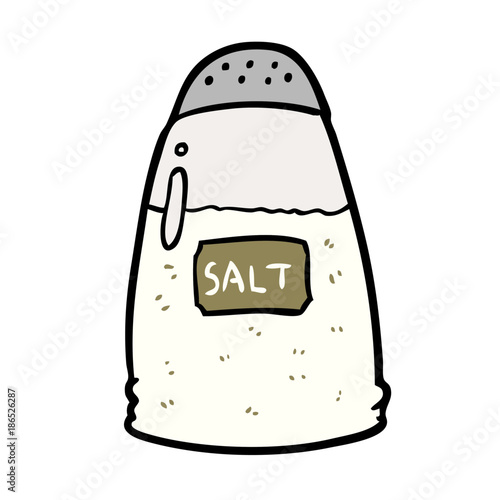 cartoon salt shaker