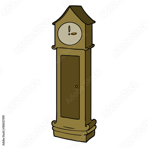 grandfather clock cartoon