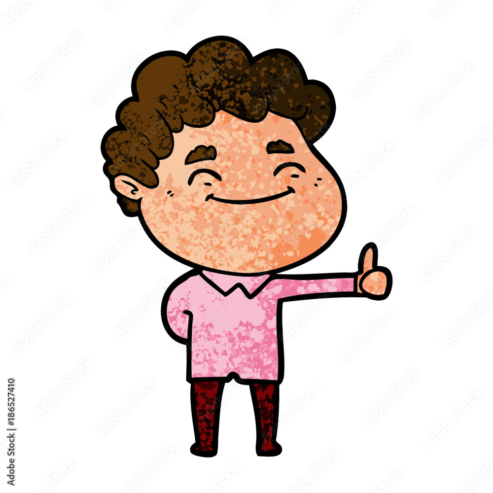 cartoon friendly man cartoon friendly man
