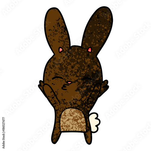 curious bunny cartoon