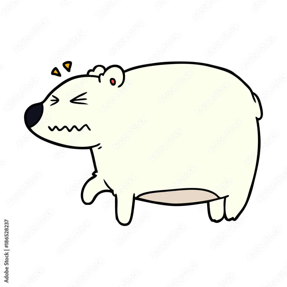 annoyed polar bear cartoon annoyed polar bear cartoon