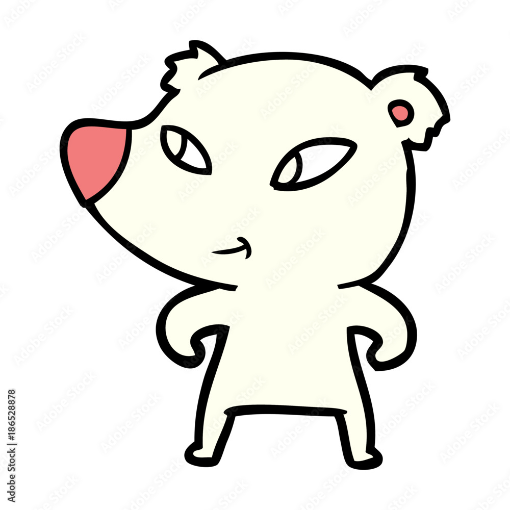 Obraz premium polar bear cartoon