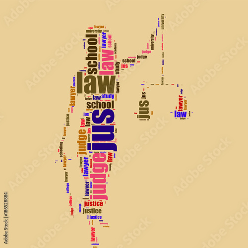 education law word cloud design photo