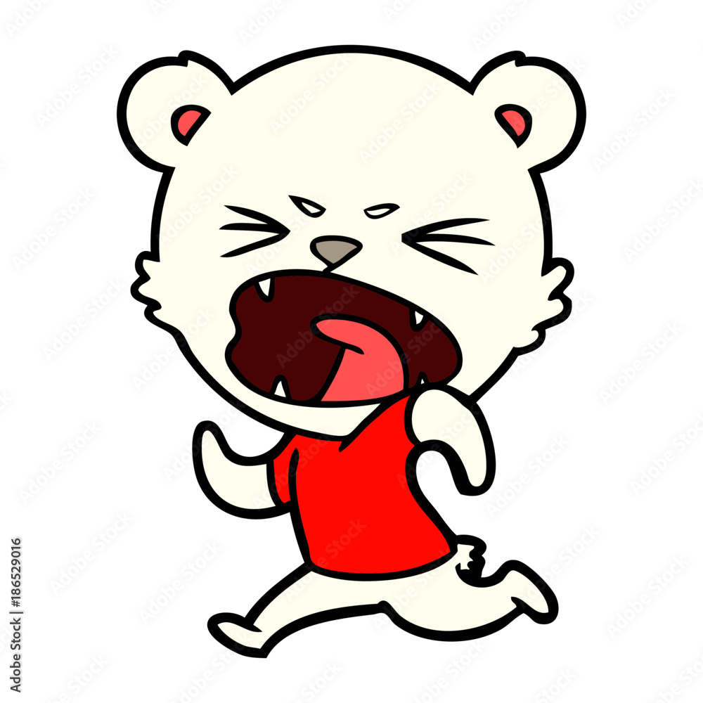 angry polar bear cartoon angry polar bear cartoon