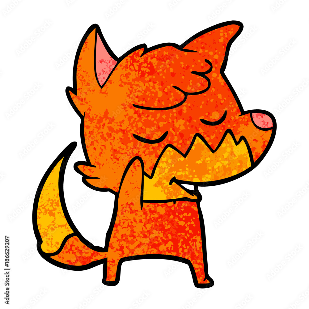 friendly cartoon fox friendly cartoon fox