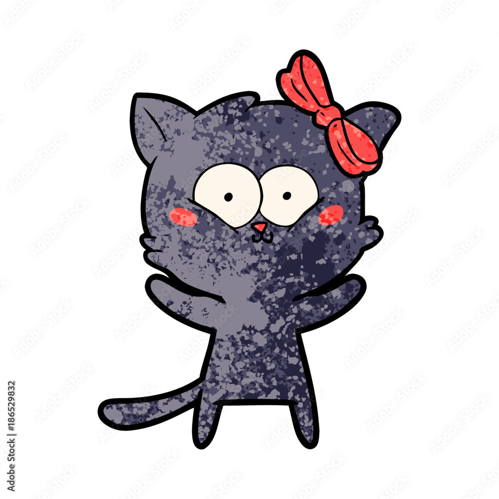 Fototapeta premium cartoon cat