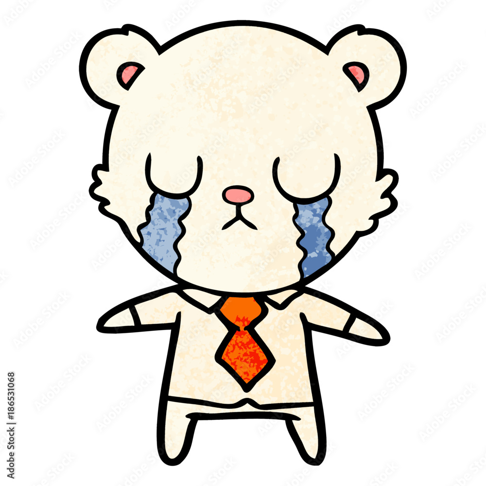 sad little polar bear cartoon sad little polar bear cartoon