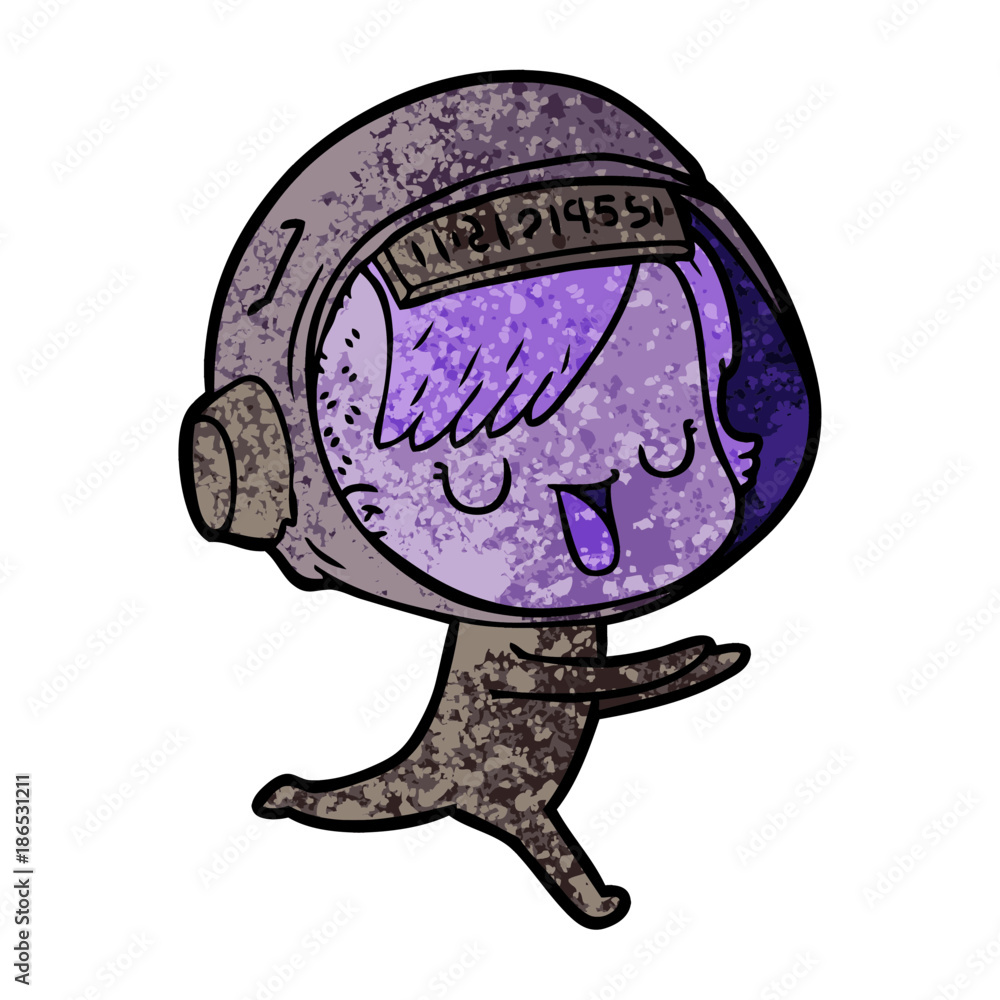 cartoon astronaut woman cartoon astronaut woman