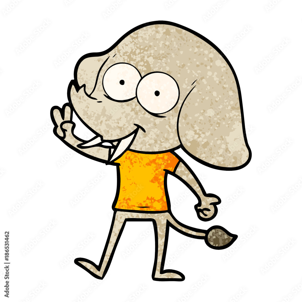 happy cartoon elephant happy cartoon elephant