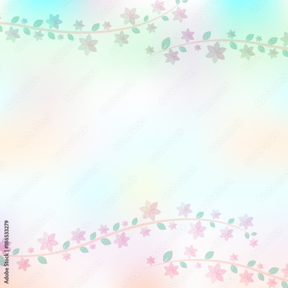 Pastel small flowers. Colorful pastel background and copy space for text Pastel small flowers. Colorful pastel background and copy space for text