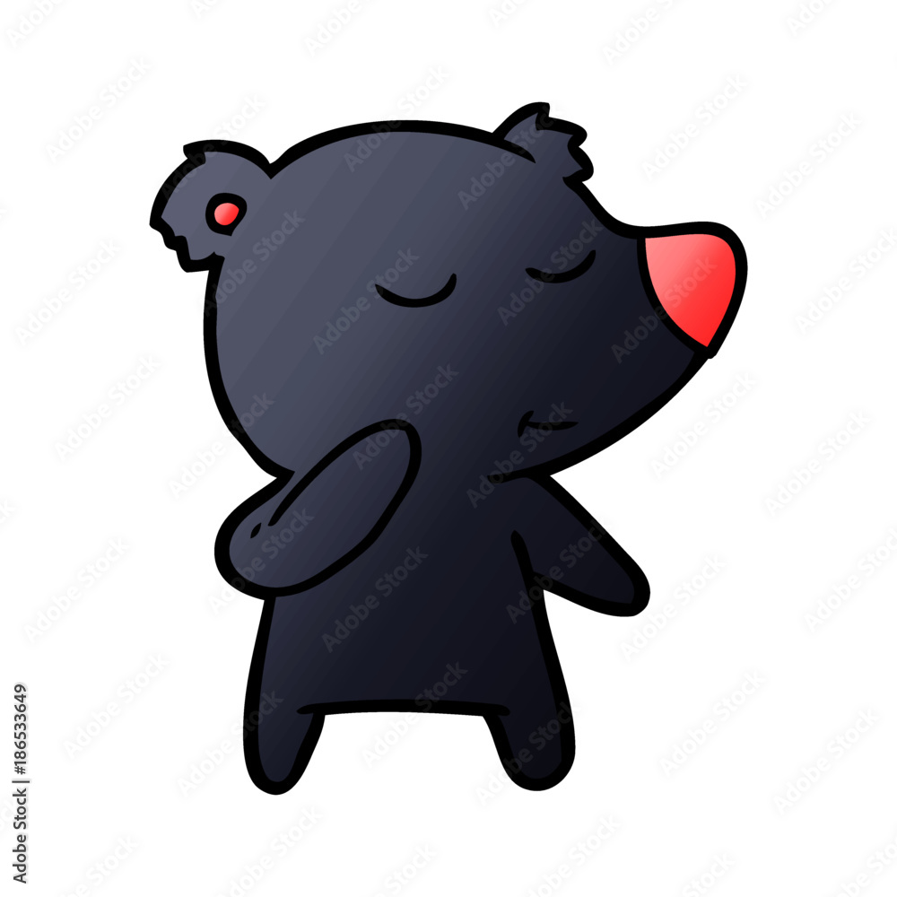 Obraz premium bear cartoon character