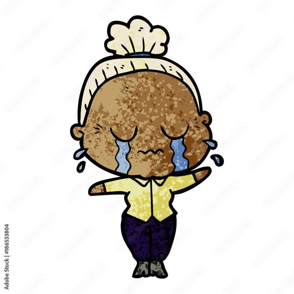 cartoon crying old lady cartoon crying old lady