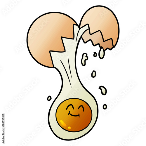 cartoon egg yolk