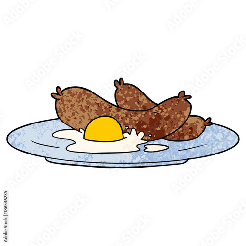 cooked breakfast cartoon