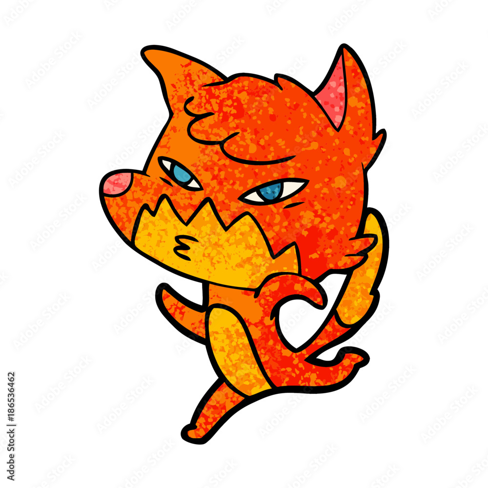 clever cartoon fox clever cartoon fox